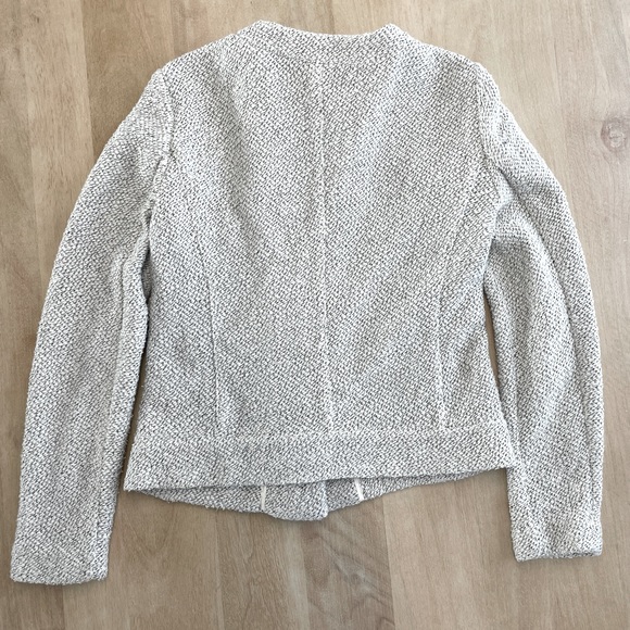 Moto Tweed Ann Taylor Blazer Jacket Loft - Picture 3 of 5